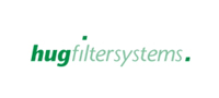A green and white logo for the g filter system.
